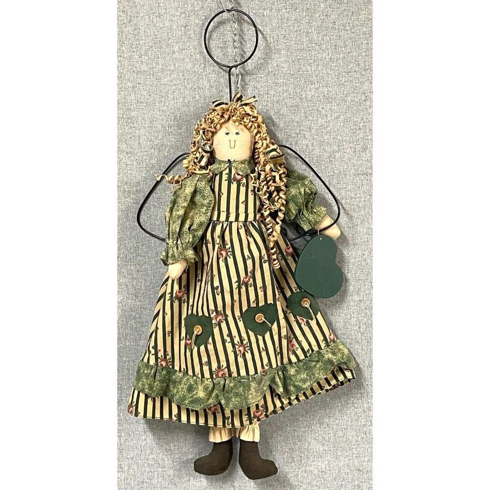 Vintage 1996 My Collection Angel Doll 23.5" Cloth Folk Art Country Decor